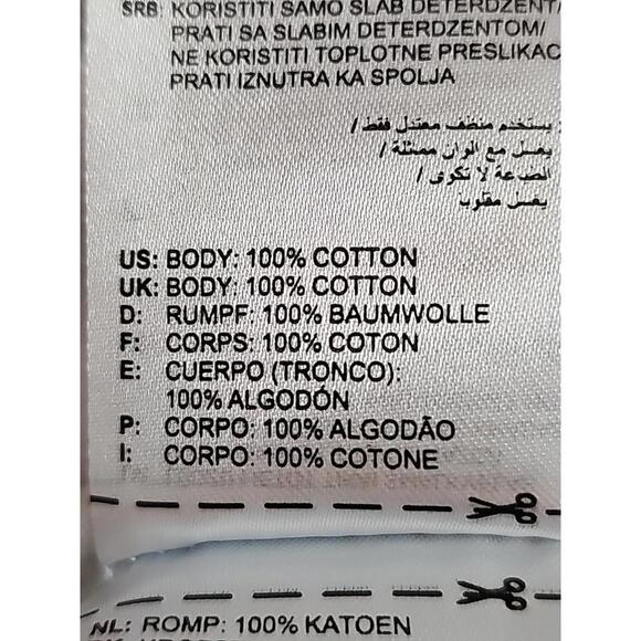 Adidas Men's T-Shirt Multisport off White/ Pink Graphic Size XL - Picture 4 of 5